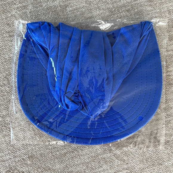 12 Colors of Stretch Turban Style Baseball Visor Beach Hat with Ponytail Opening - Picture 8 of 9